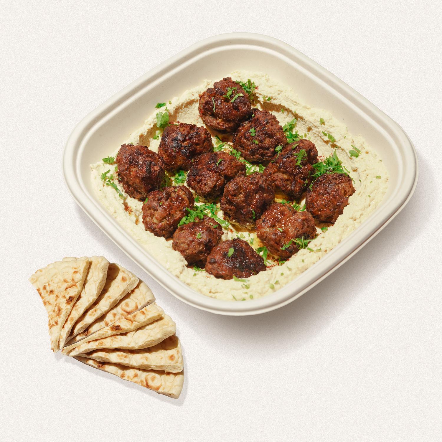Hummus + lamb kofte