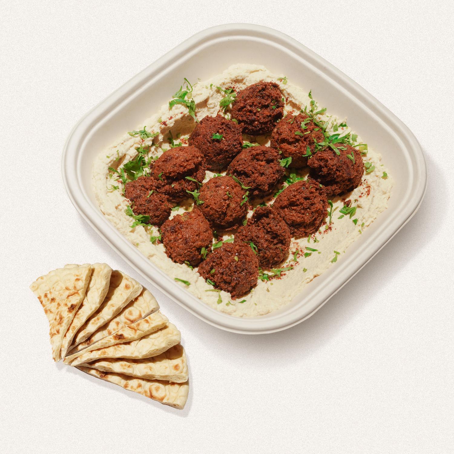 Hummus + protein falafel