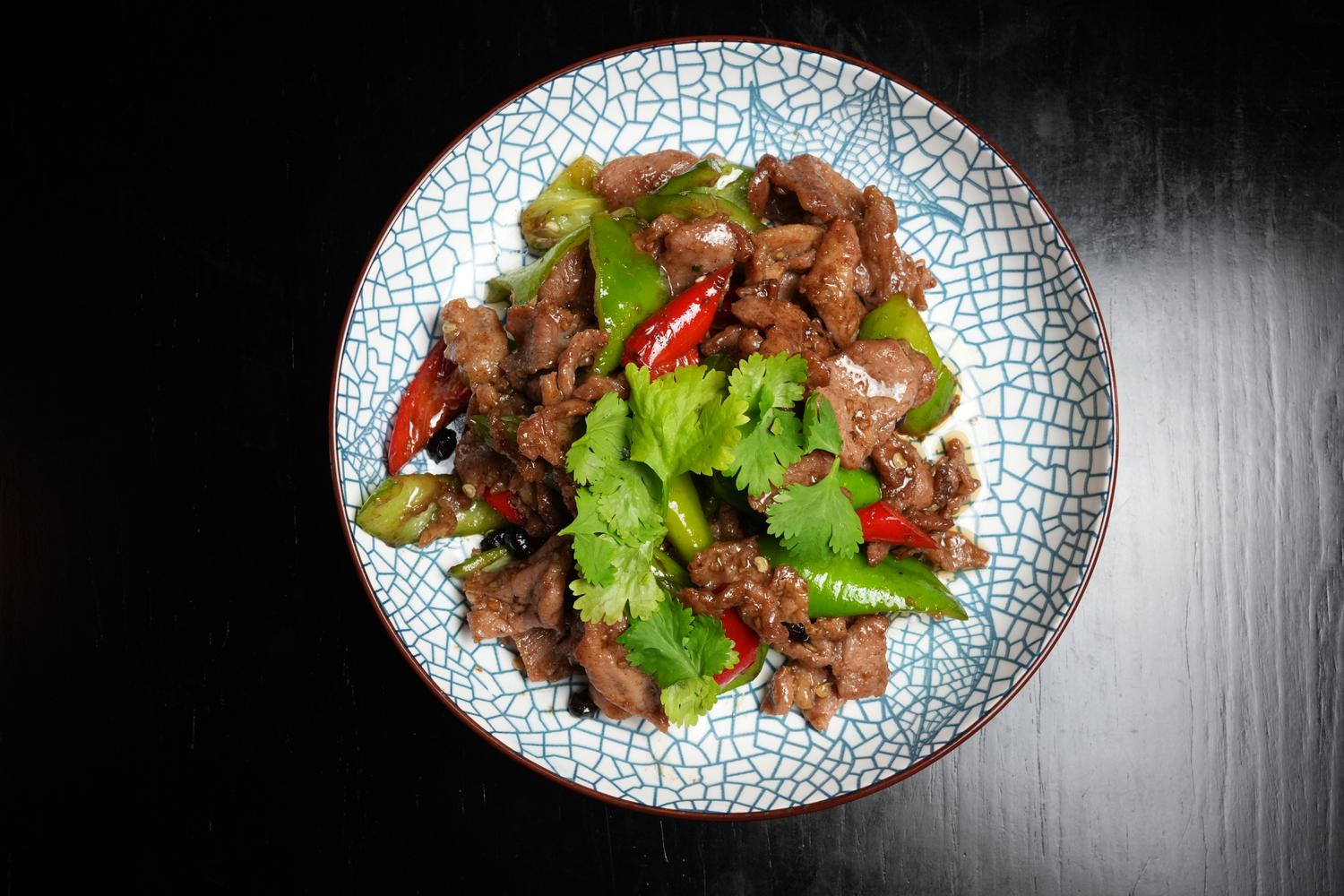 Hunan Style Pork with Chilli Peppers