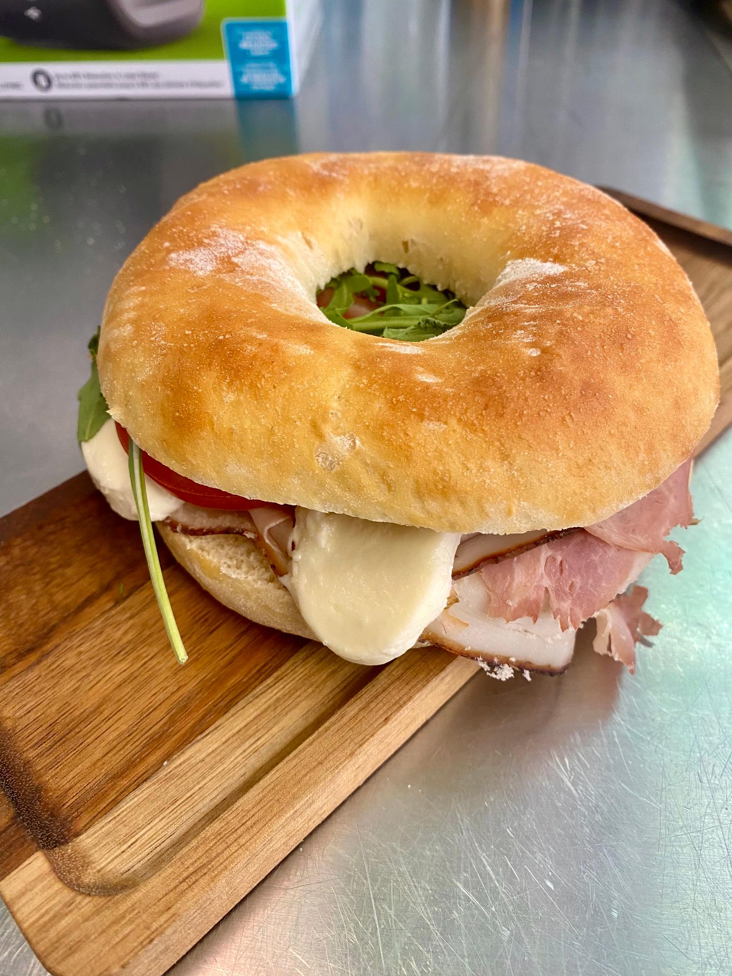 Roasted Ham Bagel