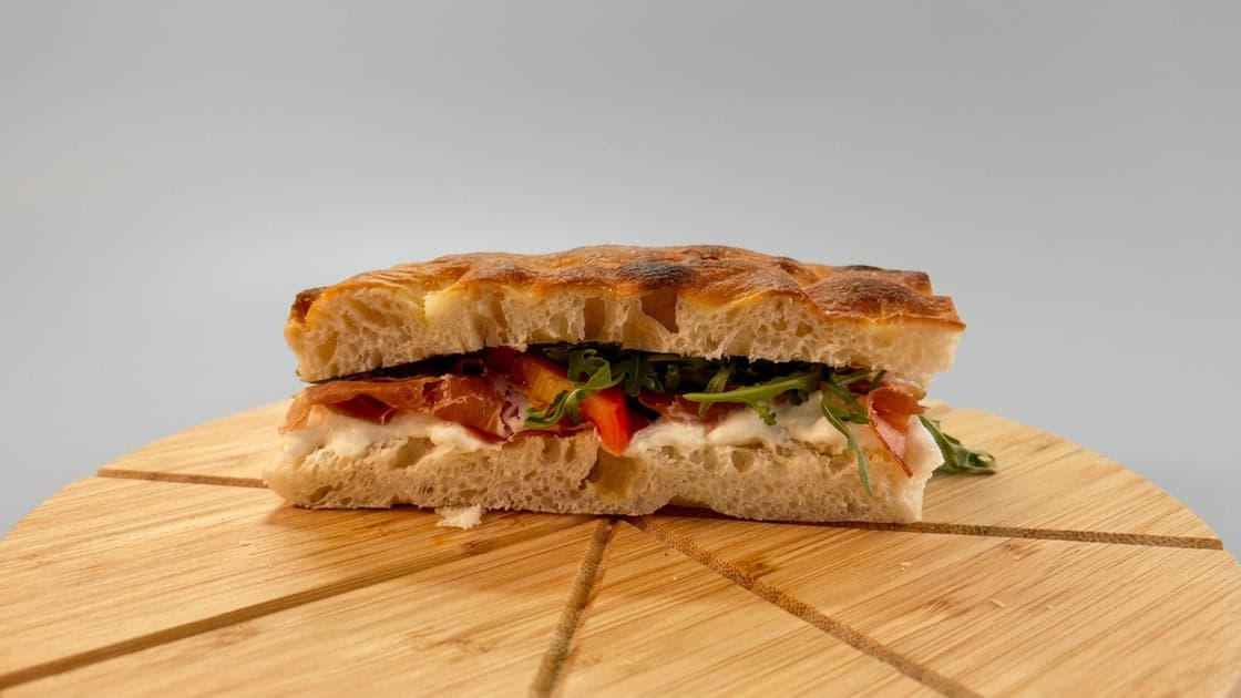 Parma Ham & Burrata Focaccia