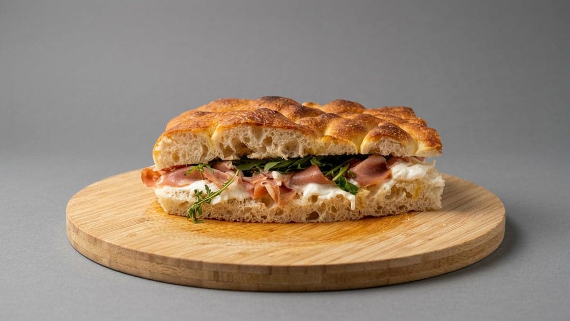 Mortadella & Pistachio Focaccia