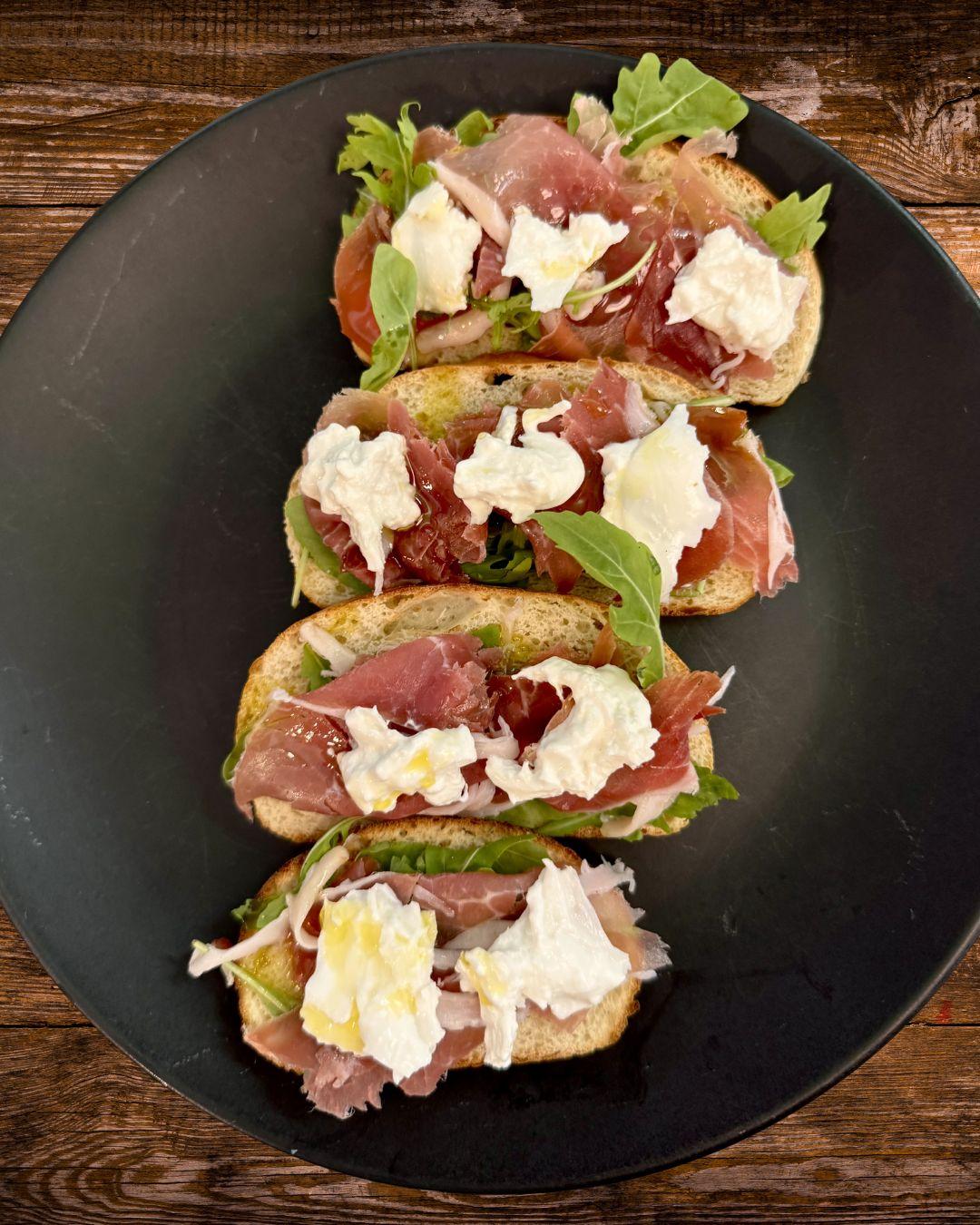 Burrata & Parma Ham Bruschetta