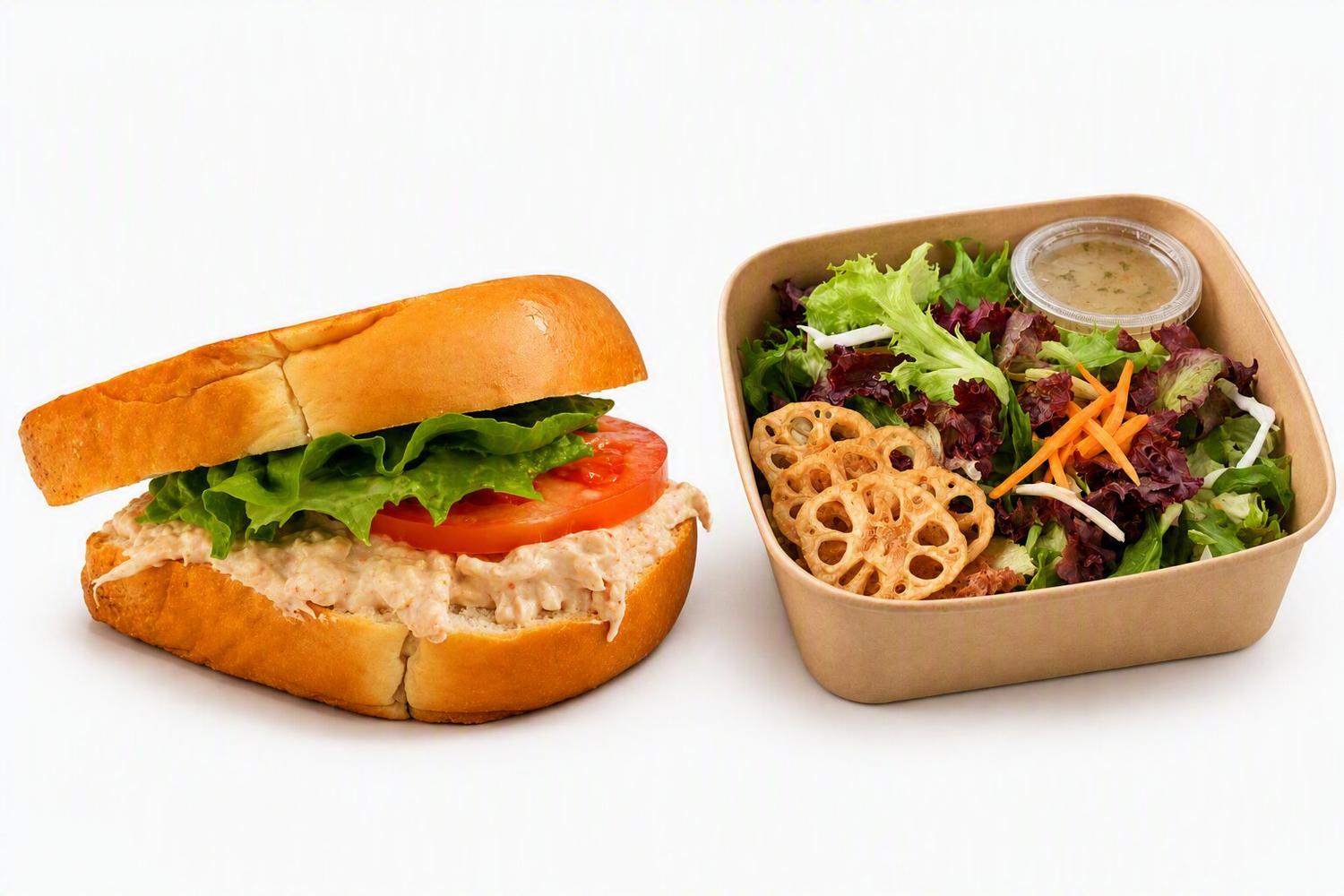 COMBO: Spicy Chicken Salad Toast & Sides