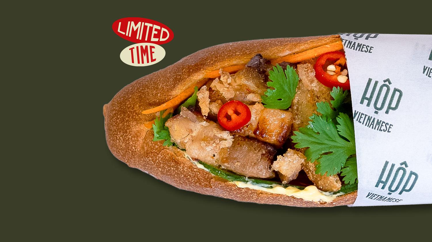Five-Spice Pork Belly Bánh Mì