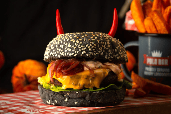 Halloween Vegetarian burger - exclusive 22-31 Oct