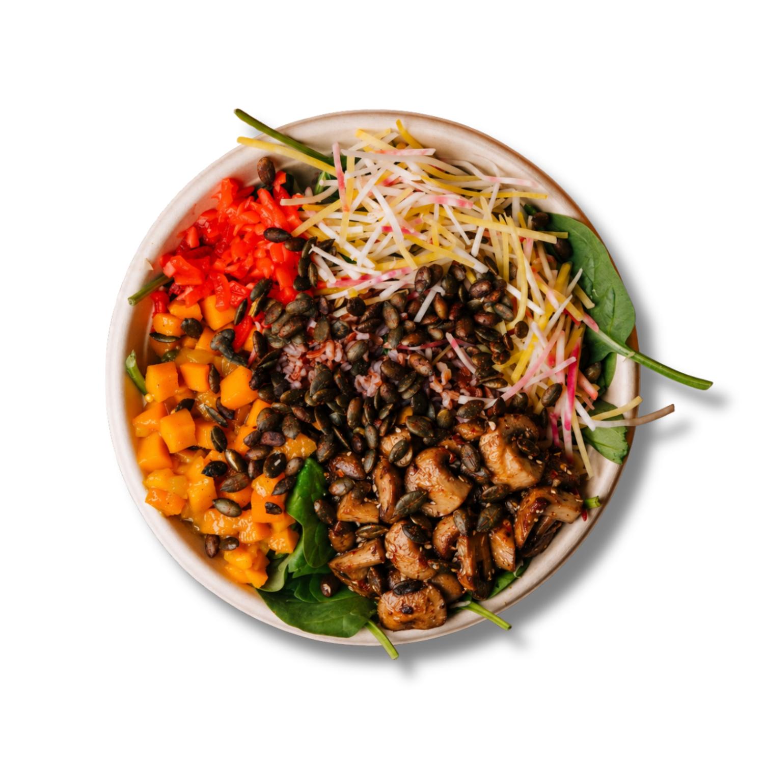 Asian Yum Yum + Sweet potato falafel