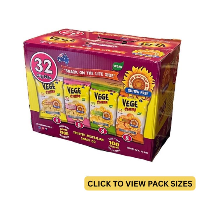 Ajitas, Vege Chips Variety Pack 32 x 21g
