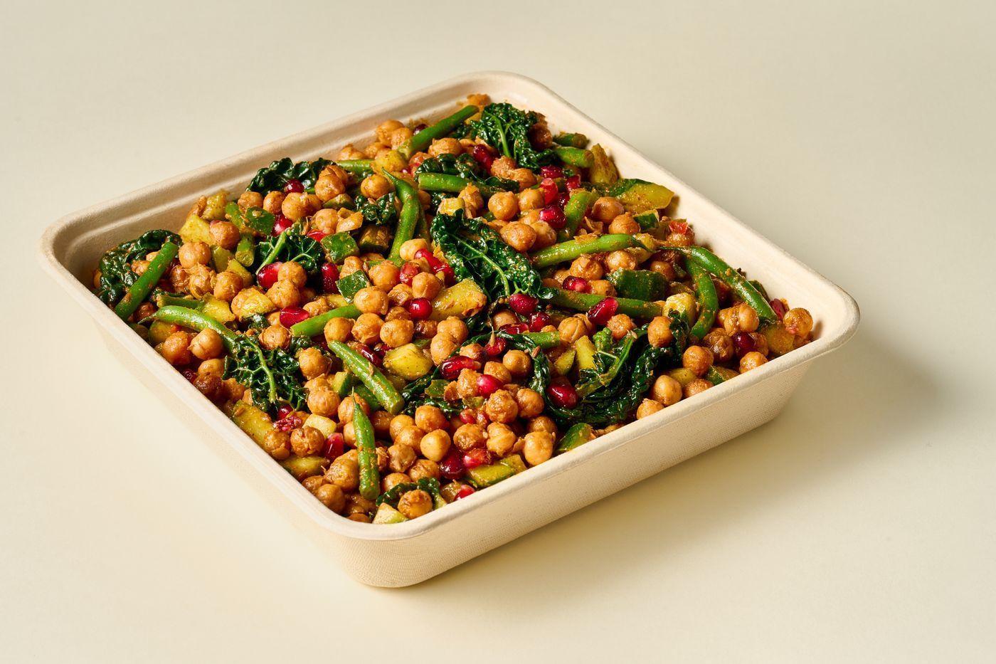 Masala Chickpea Salad Platter
