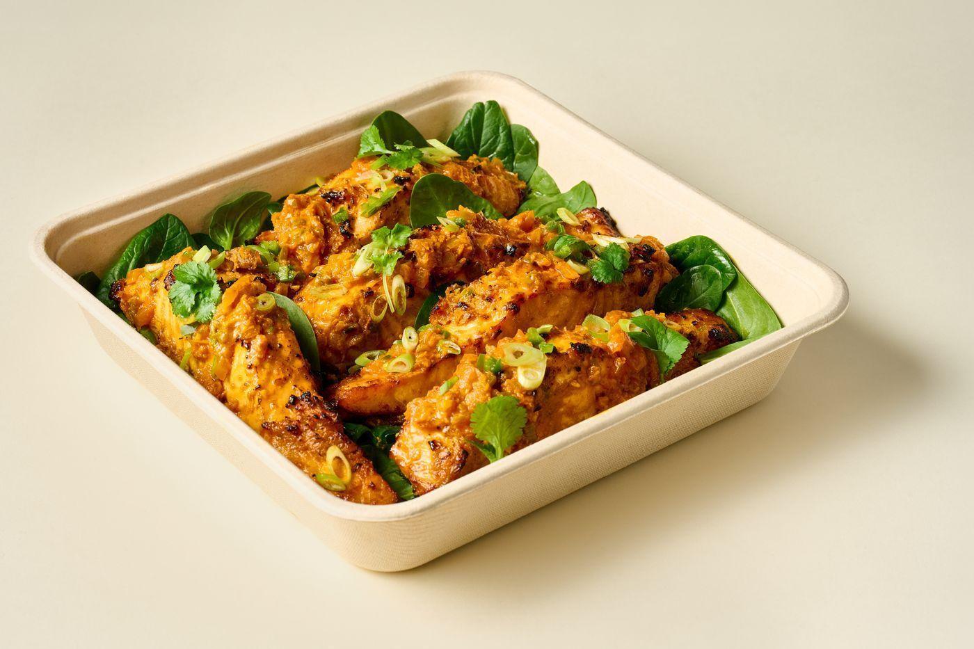 Goan Glazed Salmon Platter