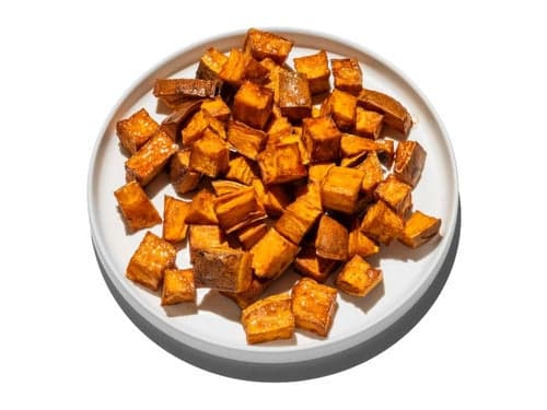 Roasted Sweet Potato Cubes