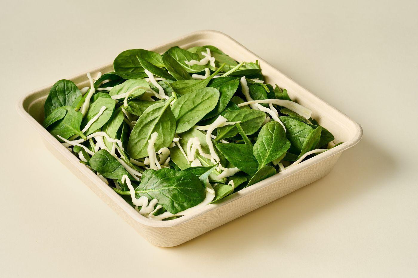 Shredded Cabbage & Spinach Platter