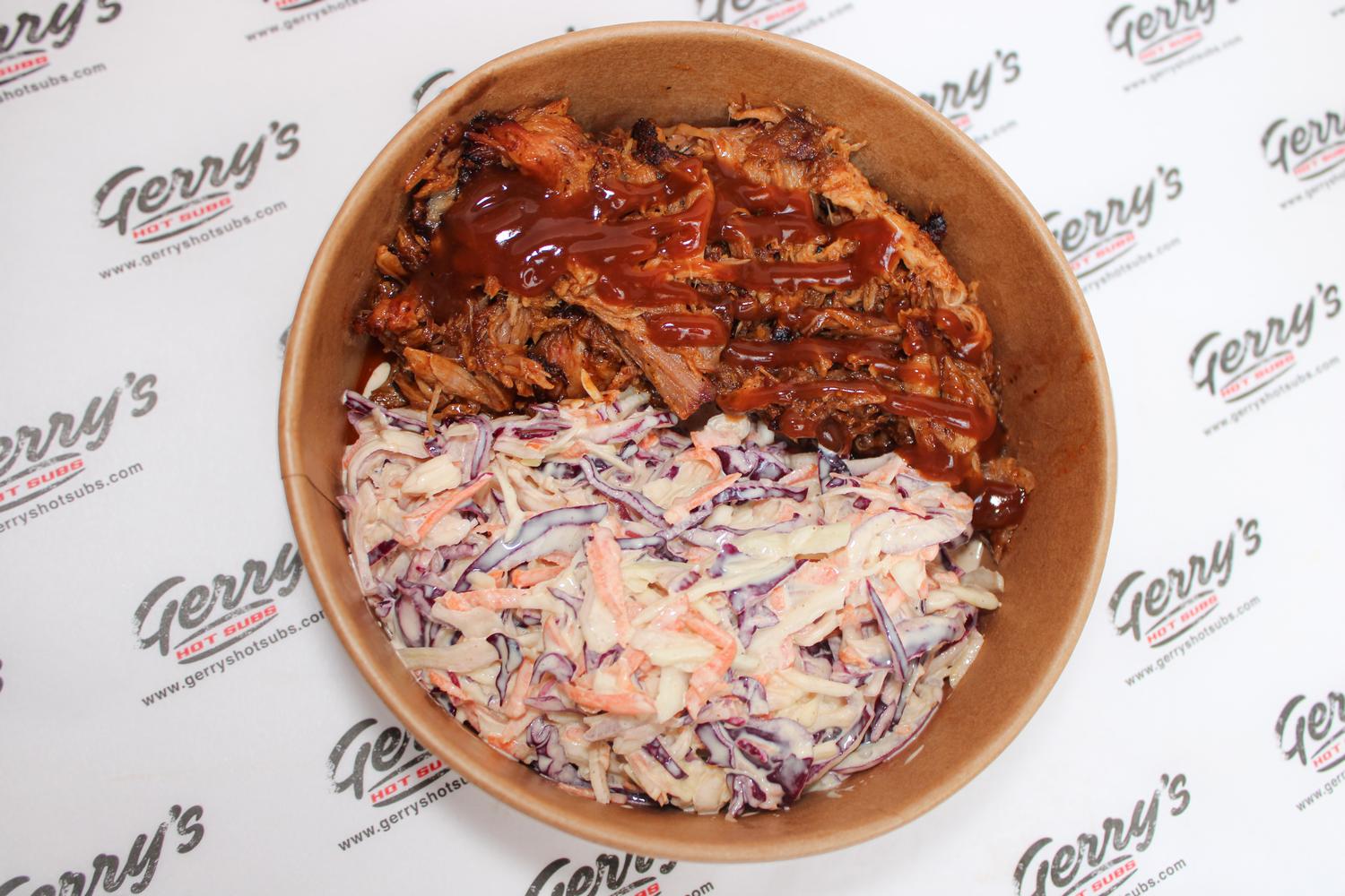 Boston Butt Pulled Pork Bowl with Coleslaw